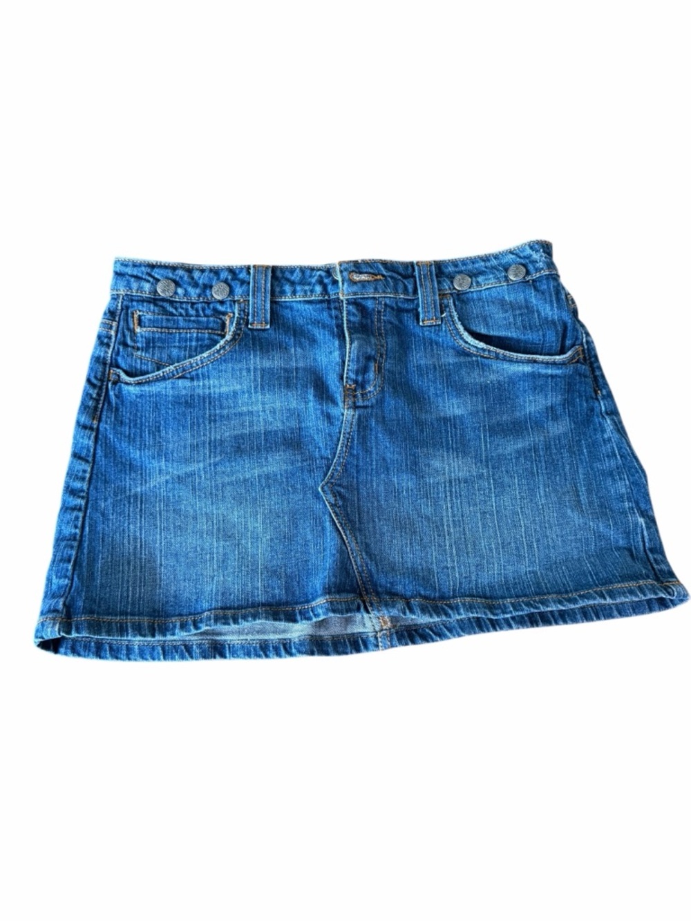 HINT JEAN DENIM MINI SKIRT BLUE